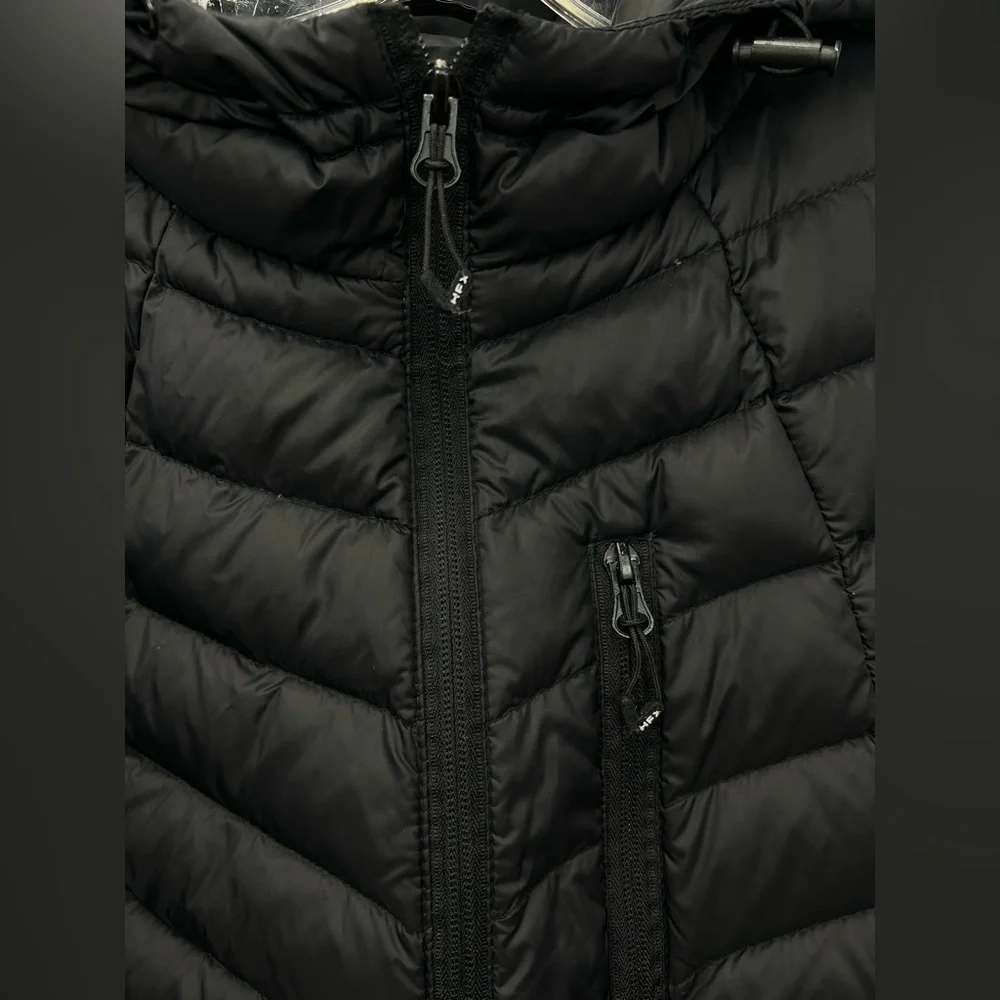 HFX Medium size, Women's Black Hooded Puffer Jacket - Picture 7 of 12